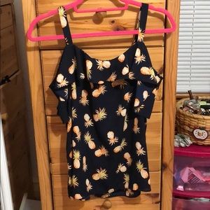 COPY - Brand new pineapple off the shoulder shirt